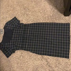 Ann Taylor Petite Windowpane Sheath dress
